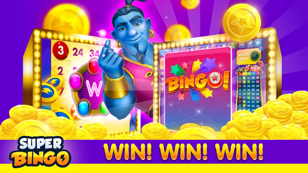 Super Bingo HD - Bingo Games (упер Бинго )  [МОД Бесконечные монеты] Screenshot 5