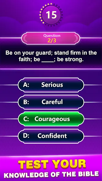 Bible Trivia - Word Quiz Game (Библейская викторина)  [МОД Unlimited Money] Screenshot 3