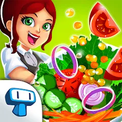 Взломанная My Salad Bar: Veggie Food Game (Мой салатбар)  [МОД Unlimited Money] - полная версия apk на Андроид