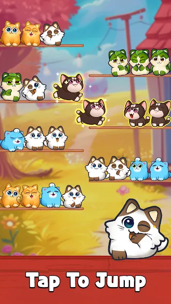 Cat Sort Puzzle: Cute Pet Game  [МОД Unlocked] Screenshot 2