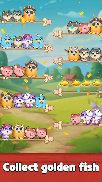 Cat Sort Puzzle: Cute Pet Game  [МОД Unlocked] Screenshot 3