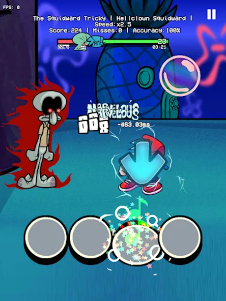 Trickward Undersea Beat Battle (Триковый Фанкин Мод против БФ)  [МОД Menu] Screenshot 4