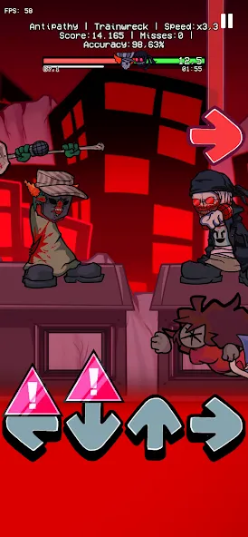 Antipathy Hank Madness Battle (ФНФ Антипатия Хенк 1 Мод)  [МОД Много монет] Screenshot 1