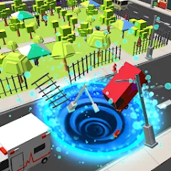 Скачать взломанную Holein eating games io offline  [МОД Меню] - полная версия apk на Андроид