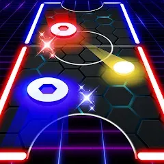 Скачать взлом Air Hockey Glow HD Ultimate 2D (Эйр)  [МОД Menu] - стабильная версия apk на Андроид