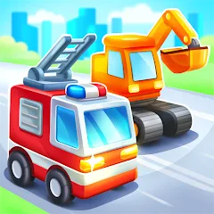 Взломанная Car games for kids & toddler  [МОД Mega Pack] - полная версия apk на Андроид