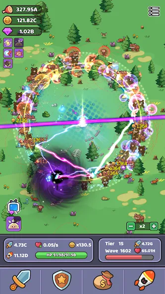 Wild Survival - Idle Defense (Уайлд Сурвивал)  [МОД Unlimited Money] Screenshot 2