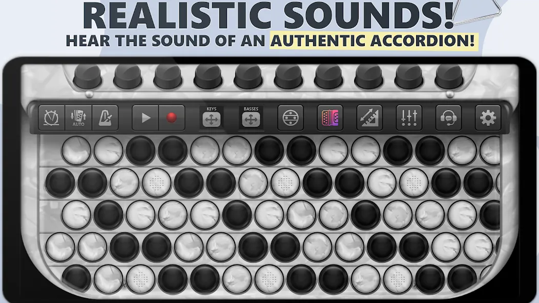 Accordion Chromatic Button (Аккордеон с хроматическими кнопками)  [МОД Бесконечные монеты] Screenshot 1