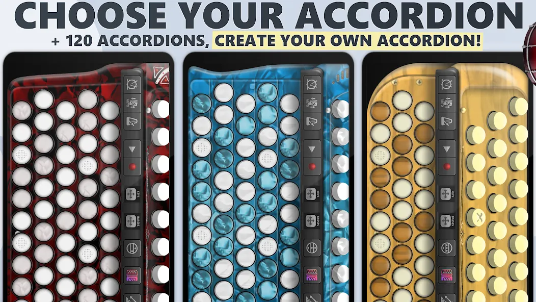 Accordion Chromatic Button (Аккордеон с хроматическими кнопками)  [МОД Бесконечные монеты] Screenshot 2