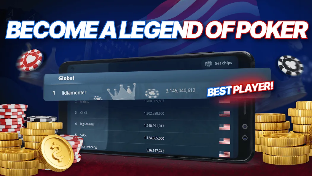 Appeak Poker – Texas Holdem (Аппик покер)  [МОД Меню] Screenshot 4