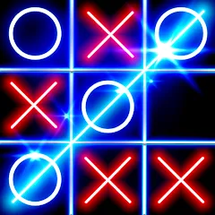 Скачать взлом Tic Tac Toe Glow: 2 Players  [МОД Много денег] - стабильная версия apk на Андроид