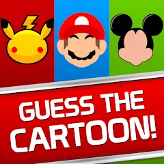 Взлом Guess the Cartoon Character (Догадайтесь кто из мультяшного персонажа)  [МОД Бесконечные монеты] - стабильная версия apk на Андроид