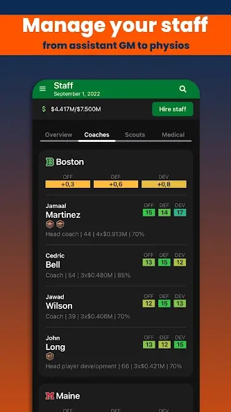 Basketball Legacy Manager 23 (Баскетбольный Легаси Менеджер 23)  [МОД Меню] Screenshot 5