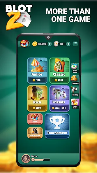 Blot 2 - Classic Belote (Блот 2)  [МОД Unlimited Money] Screenshot 2