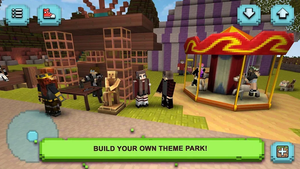 Theme Park Craft: Build & Ride  [МОД Много денег] Screenshot 5