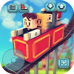 Взломанная Theme Park Craft: Build & Ride  [МОД Много денег] - последняя версия apk на Андроид
