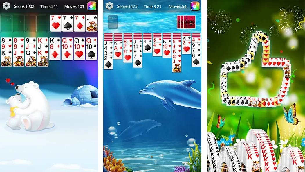 Solitaire Collection Fun (Солитер Коллекция Фан)  [МОД Menu] Screenshot 2