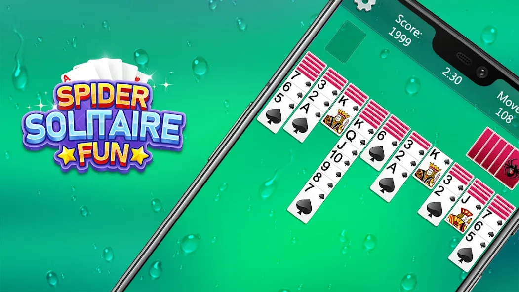 Spider Solitaire Fun (Спайдер Солитер Фан)  [МОД Много монет] Screenshot 3