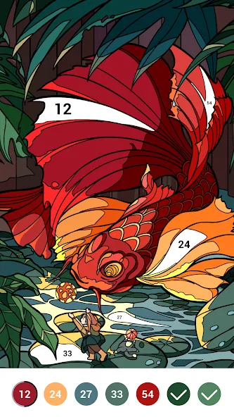 Casual Color - Color by Number  [МОД Menu] Screenshot 5