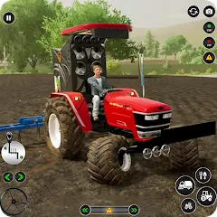 Скачать взломанную US Tractor Farming Games 3d  [МОД Menu] - последняя версия apk на Андроид