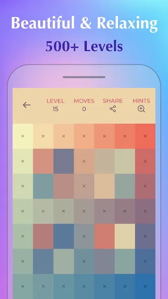 Color Puzzle:Offline Hue Games  [МОД Много монет] Screenshot 1