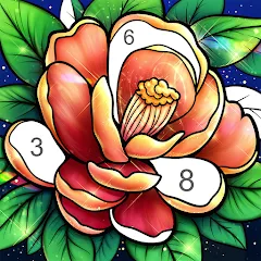 Скачать взломанную Color Now - color by number (Цолор Ноу)  [МОД Unlocked] - последняя версия apk на Андроид