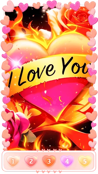 Love, Heart Coloring Book  [МОД Unlocked] Screenshot 3