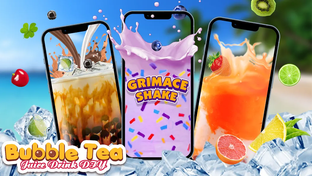 Boba Grimaces Shake Bubble Tea (Бабл)  [МОД Menu] Screenshot 1