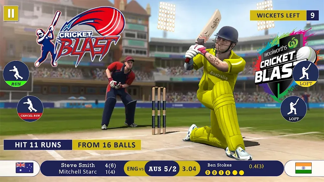 World Cricket Games Offline  [МОД Menu] Screenshot 1