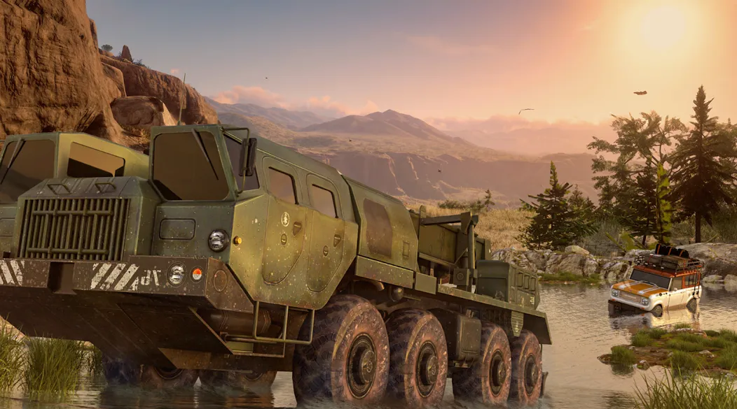 Offroad Mud Truck Driving Sim  [МОД Menu] Screenshot 1