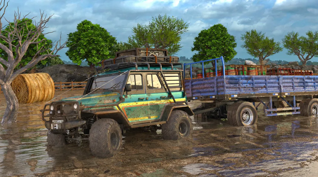 Offroad Mud Truck Driving Sim  [МОД Menu] Screenshot 2