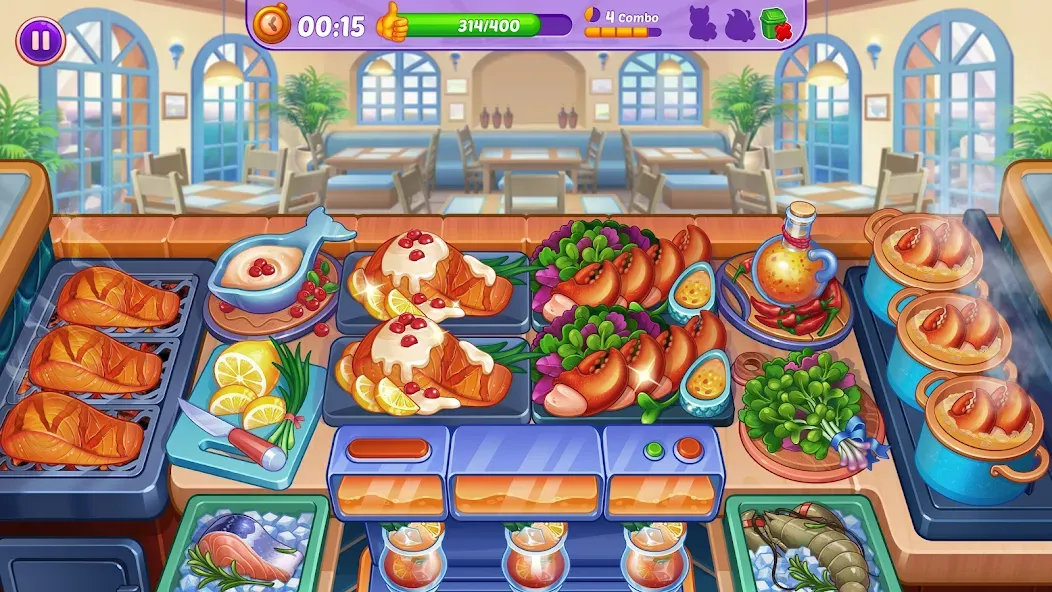 Cooking Crush - Cooking Game (Кукинг Краш)  [МОД Бесконечные деньги] Screenshot 2
