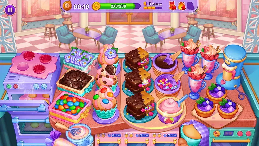 Cooking Crush - Cooking Game (Кукинг Краш)  [МОД Бесконечные деньги] Screenshot 3