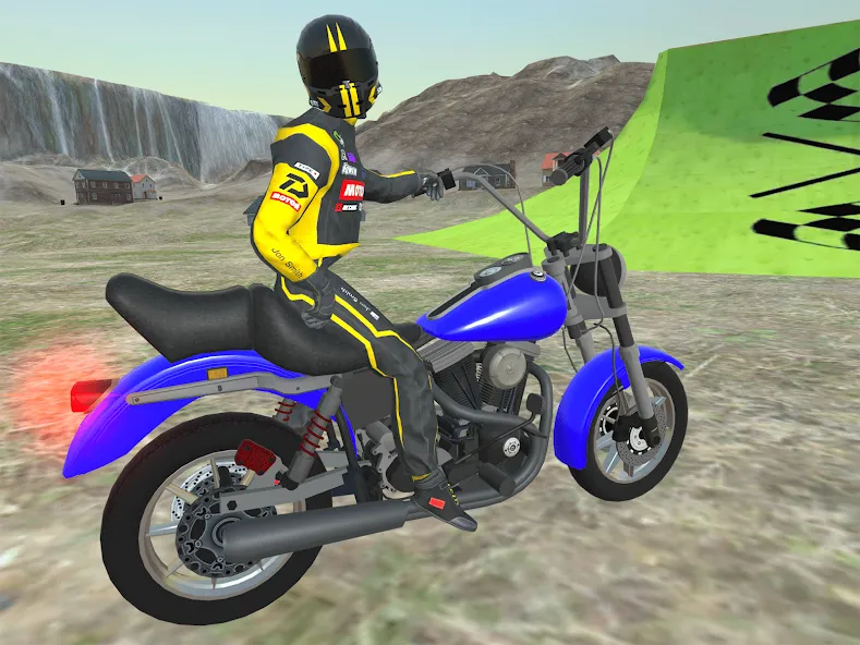 Moto bike Driving: Mega Ramp  [МОД Бесконечные монеты] Screenshot 1