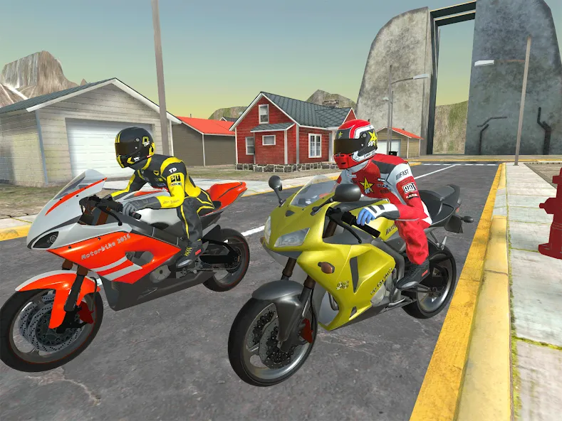 Moto bike Driving: Mega Ramp  [МОД Бесконечные монеты] Screenshot 2