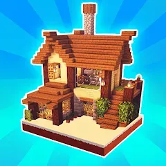 Скачать взломанную MiniCraft Village (МиниКрафт Деревня)  [МОД Все открыто] - последняя версия apk на Андроид