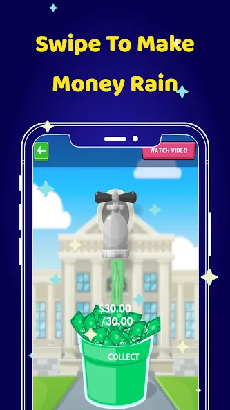 Money Clicker Game -Money Rain  [МОД Бесконечные монеты] Screenshot 4