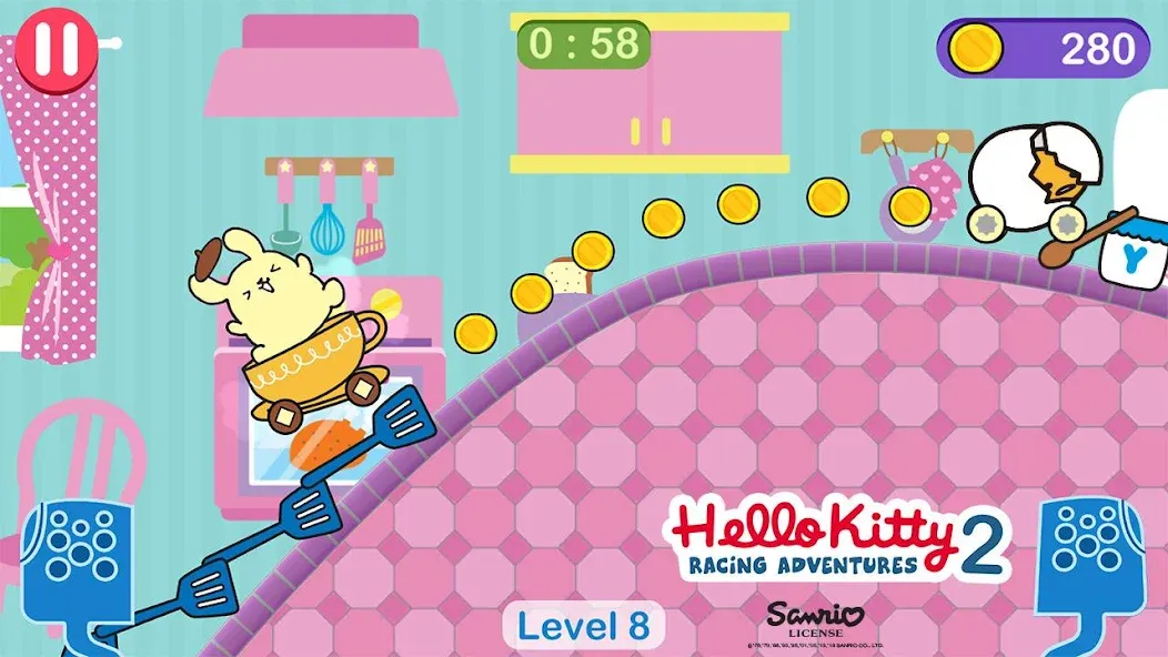 Hello Kitty games - car game  [МОД Unlocked] Screenshot 2