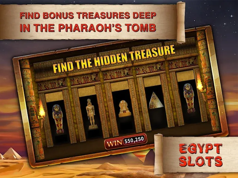 Egypt Slots Casino Machines (Египетские игровые автоматы казино)  [МОД Много денег] Screenshot 1