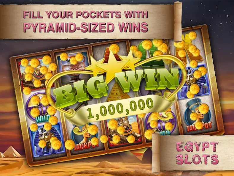 Egypt Slots Casino Machines (Египетские игровые автоматы казино)  [МОД Много денег] Screenshot 4