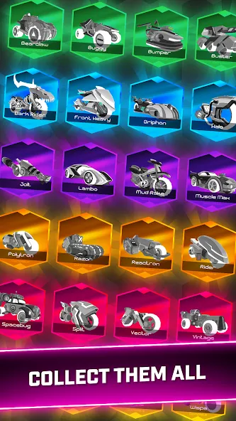 Rider Worlds - Neon Bike Races (Райдер Ворлдс)  [МОД Menu] Screenshot 3