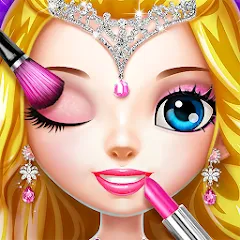 Взломанная Princess Makeup Salon  [МОД Unlocked] - последняя версия apk на Андроид