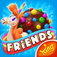Взломанная Candy Crush Friends Saga (Кенди Краш Френдс Сага)  [МОД Много монет] - полная версия apk на Андроид