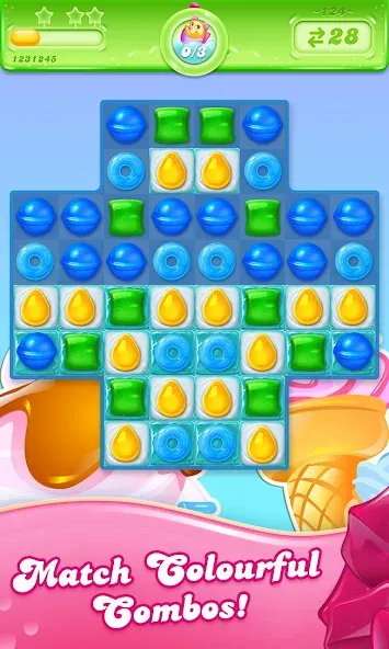 Candy Crush Jelly Saga (Кенди Краш Джелли Сага)  [МОД Menu] Screenshot 2