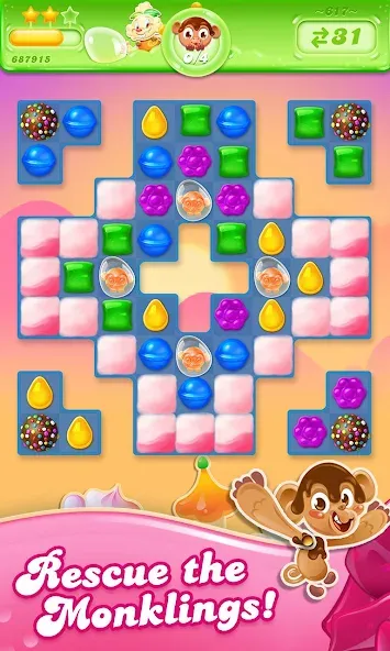 Candy Crush Jelly Saga (Кенди Краш Джелли Сага)  [МОД Menu] Screenshot 3