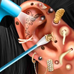 Скачать взломанную Ear Salon ASMR Ear Wax& Tattoo (АСМР)  [МОД Mega Pack] - последняя версия apk на Андроид