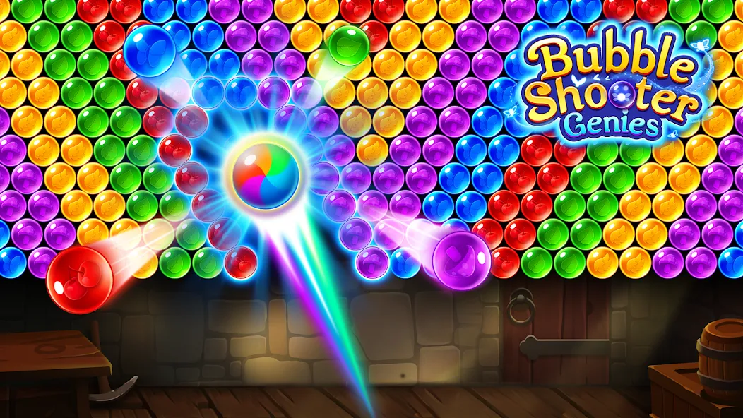 Bubble Shooter Genies  [МОД Меню] Screenshot 3