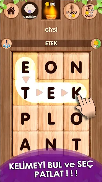 Düşen! Kelime Oyunu  [МОД Много монет] Screenshot 1