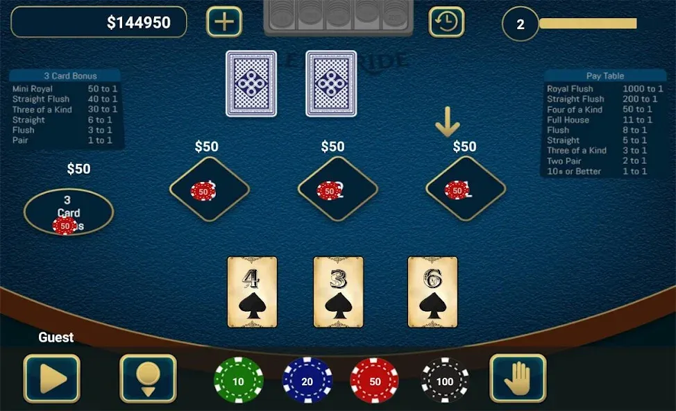 Let It Ride Poker  [МОД Все открыто] Screenshot 1