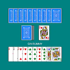 Взломанная Gin Rummy (Джин Рамми)  [МОД Unlocked] - стабильная версия apk на Андроид